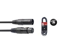 Stagg SDX5 - Cavo DMX femmina XLR con 3 poli/maschio XLR con 3 poli, 5 m, nero