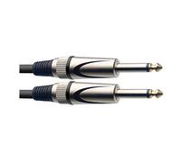 Stagg SGC10DL Cavo Pro-Serie per Strumenti Musicali da Jack, Dritto - Deluxe, 6,3 mm a Jack 6,3 mm, 10m, Nero
