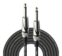 Stagg SGC6DL Cavo Pro-Dritto - Deluxe per Strumenti Musicali da Jack 6,3 mm a Jack 6,3 mm, 6m, Nero