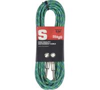 Stagg SGC6VT Green 6 m Dritto - Dritto Cavo per strumento