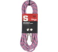 Stagg SGC6VT PK - Cavo per Strumenti, 6 m, Straight - Standard, da Jack a Jack, Rosa Tweed