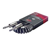 Stagg SGCC3 DL Cavo per Strumenti a Spirale, Spirale - Deluxe, 3m, Nero