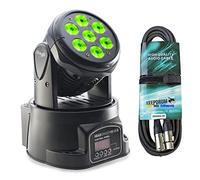 Stagg SLI-MHW-HB10-0 Head Banger 10 LED Moving-Head Faro Spot + cavo Keepdrum DMX