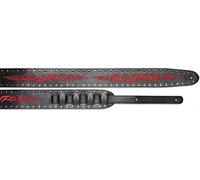 Stagg SLL 21 BLK STRAP in pelle per Guitar Nero
