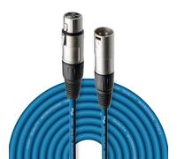 Stagg Alta Qualità Plug Cavo per Microfono XLRf to XLRm, 10m, Blu