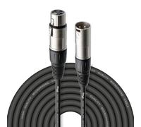 Stagg SMC15 Cavo S Serie Standard Mono Bilanciato XLRf to XLRm, 15m, Nero