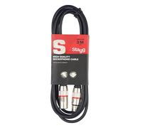 Stagg SMC3 RD Cavo per microfono 3 m XLR Maschio a Femmina