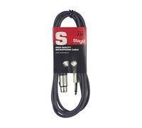 Stagg SMC3XP Cavo S Serie da XLRf to Jack 6,3 mm, 3m, Nero