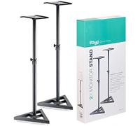 Stagg SMOS-10 - Set di supporti per monitor da studio regolabili in altezza