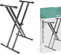 Stagg Stativ Tastiera X-Stil Doppio Supporto Rinforzato - Saldato