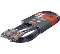 Stagg STC060C - Cavo audio con doppio connettore, 60 cm