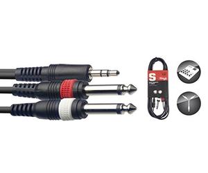 Stagg SYC2/MPS2P e 2 m mini stereo - 2 x 6.3 jack sdoppiatore