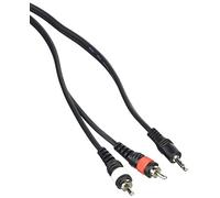 Stagg SYC3/MPS2 cm E Cavo S Serie Adattatore 2 x Jack Stereo mini a 2 x RCA, m, 3m