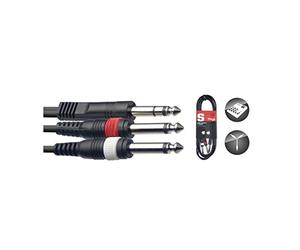 Stagg SYC3/PS2P e cavo splitter stereo (3 m)