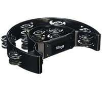 Stagg TAB-1 BK Tamburello a Doppia Mezzaluna, Nero
