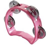 Stagg TAB-MINI/PK - Mini tamburello con 4 sonagli in plastica, colore: Rosa
