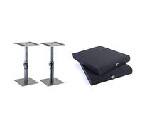 Stagg Table Top Monitor Speaker Stands (Pair) & Adam Hall Stands Pad Eco Serie s