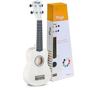 Stagg US Ukulele soprano con custodia inclusa, bianco