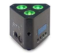 Stagg Zeppa - Plafoniera a tre LED per scaldavivande e triangoli, per DJ e discoteca, telecomando incluso