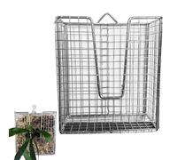 Staghorn - Kit di montaggio a forma di felce, supporto verticale da appendere per orchidee, cesto in acciaio inox 304, categoria botanica, elementi di fissaggio per soggiorno, cortile, balcone