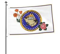 Stagionale Bandiera da giardino Flag Of Sacramento County, California Leggero Bandiera in poliestere 3x5 Ft per camere da letto,Spazi interni