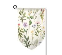 Stagione Acquerelli Di Erbe Flowersb Bandiere Da Giardino Verticale Doppio Lato Casa Bandiera 30,5 x 45,7 cm Primavera Estate Stagionale Cortile Festone Vacanze Agriturismo Cortile Decorazione Da