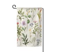 Stagione Acquerelli Di Erbe Flowersb Bandiere Da Giardino Verticale Doppio Lato Casa Bandiera 30,5 x 45,7 cm Primavera Estate Stagionale Cortile Festone Vacanze Agriturismo Cortile Decorazione Da