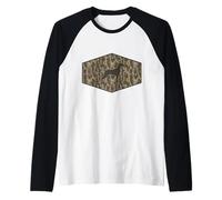 Stagione di Caccia al Cane Bottomland Camo Hunter Maglia con Maniche Raglan