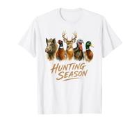 Stagione di Caccia Wildlife Hunter Big Game Bird Hunting Design Maglietta
