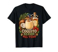 Stagione di Coquito Tutto L'Anno Boricua Natale Maglietta