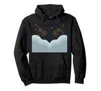 Stagione Gemelli Celeste Zodiaco Arte Astrologia Felpa con Cappuccio, Unisex per Adulti, Nero, XL
