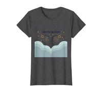 Stagione Gemelli Celeste Zodiaco Arte Astrologia Maglietta, Donna, Grigio Scuro, XXL