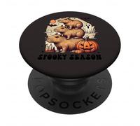 Stagione spettrale - Halloween - Capybara Vibes - Funny Capybara PopSockets PopGrip Adesivo