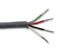 Stagnati Rame, 5.3MM, Grigio, PVC, 4 Core, 7 X 28AWG, UL2509 Serie Di ALPHA WIRE