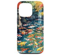 Stagno di pesci Koi Fantasy Custodia per iPhone 13 Pro