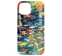 Stagno di pesci Koi Fantasy Custodia per iPhone 15