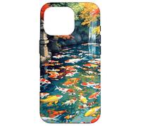 Stagno di pesci Koi Fantasy Custodia per iPhone 16 Pro