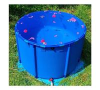 Stagno per pesci in tela, piscina fuori terra rotonda all'aperto con telaio in acciaio, piscina fuori terra con telaio resistente, per irrigazione agricola per la cultura dello stagno Koi (4924L