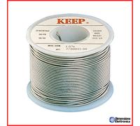 Stagno per Saldare Filo 1mm Rocchetto 1Kg 60/40 sn pb Saldare con Flussante KEEP
