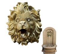 Stagno sputo per piccoli stagni | Ornamenti per la fontana in resina naturale | Spruzzatore d'acqua del giardino Lion | Incantevole Fountain Run | Decorazione dello stagno, ornamenti di pozzo d'acqua,