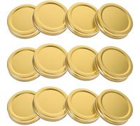 STAHAD 10 pezzi Coperchi per Vasetti Bocca Standard da Tappi in Metallo con Sigillo Ermetico Antigoccia per Barattoli di Conserve Yogurt Marmellate e Dolci