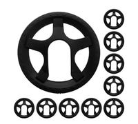 STAHAD 10 Pezzi Copri Catena Bici Nero in Plastica, 34 Denti, Cinque Fori | Design Elegante, Montaggio senza Attrezzi, Devia i Detriti, per Bici a Scatto Fisso e Spostamenti
