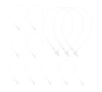 STAHAD 1000 Pezzi Di Fermagli Per Etichette Con Fibbia Per Madre E Con Ago Con Per Abbigliamento In Plastica Con Corda Per Vestiti Per Bagagli Trasparenti