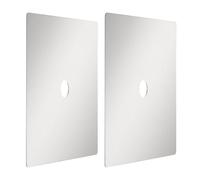 STAHAD 2 Pezzi Mini Piastra Bloccante Odori in Acciaio Inox, Accessorio la Casa e Sostituzione Coperchio Scopino Wc, Fornitura Bagno per Migliorare Pulizia e Prevenire Cattivi Odori