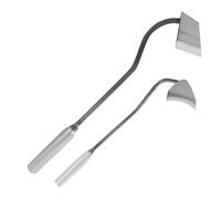 STAHAD 2 pezzi Piccolo Zappetto da Giardino in Acciaio Resistente con Lame Affilate per Sarchiatura e Scavo Utensili Manuali Ergonomici per Diserbo e Cura Piante in Casa e Orto