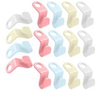 STAHAD 20 Ganci Appendini Multifunzione per Armadio, Grucce a Cascata Antiscivolo in Plastica, Set da 20 Pezzi per Organizzatori di Vestiti, Ganci Collegatori Stabili per Colore Casuale