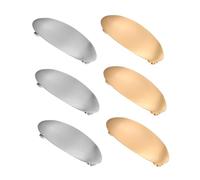 STAHAD 6 Pezzi Fermagli Ovali French in Metallo per Spessi Clip Eleganti Resistente e Adatte per Formali Matrimonio e Party