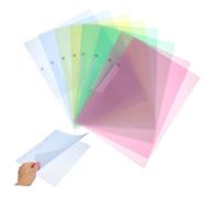 STAHAD 8 Pezzi Cartelline in Plastica con Clip Molla Organizer Documenti per Ufficio e Scuola Custodie Report Professionali per Risparmio Spazio e Gestione Documenti