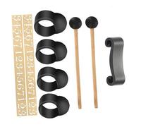 STAHAD Accessori per Tamburo Lingua con Bacchette Ditali Protettivi e Adesivi Kit Completo per Strumenti Musicali per Musicisti e Batteristi