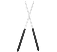 STAHAD Bacchette per Batteria 5a in Metallo Resistenti, Accessori per Percussioni da Palco, Design Ergonomico per Principianti, Adatte a Rullanti e Batterie Jazz, Set da 1 Paio Argento